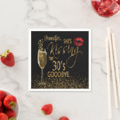 Serviette En Papier 40e anniversaire - Elle embrasse ses 30's Goodbye (En situation)