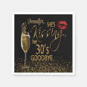 Serviette En Papier 40e anniversaire - Elle embrasse ses 30's Goodbye (Devant)