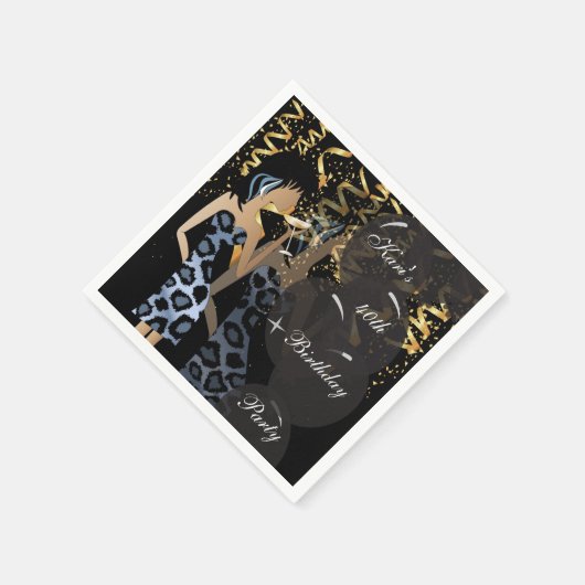 Serviette En Papier 40e anniversaire Fille fête Bash | Modèle | do-it- (Coin)