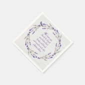 Serviette En Papier 40e anniversaire Lavender Wreath (Coin)