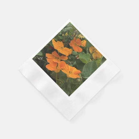 Serviette En Papier 40e anniversaire Mariage Nasturtium alternative (Coin)
