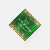 Serviette En Papier 40e anniversaire Parties scintillant d'or Emerald  (Coin)