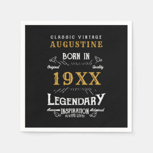 Serviette En Papier 40e anniversaire personnalisé