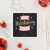 Serviette En Papier 40e Escouade d'anniversaire (En situation)