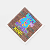 Serviette En Papier 43e anniversaire ~ Amusant, Graffiti urbain inspir (Coin)