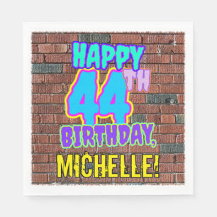 Serviette En Papier 44e anniversaire ~ Amusant, Graffiti urbain inspir