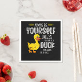 Serviette En Papier 45.Canard en caoutchouc pour les amateurs de canar (En situation)