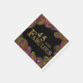 Serviette En Papier 45e anniversaire  (Coin)