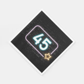 Serviette En Papier 45e anniversaire Neon Connexion en brique (Coin)