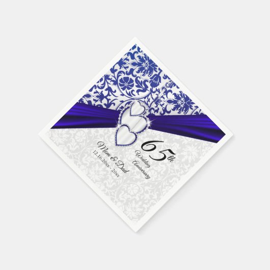 Serviette En Papier 45ème / 65ème anniversaire de Sapphire (Coin)