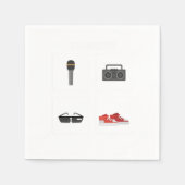 Serviette En Papier 4 éléments Hipster Hip hop (Devant)