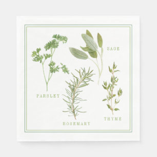 Serviette En Papier 4 HERBES FRAÎCHES Papier de déjeuner standard serv