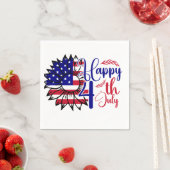 Serviette En Papier 4 juillet (En situation)