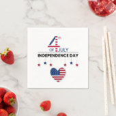 Serviette En Papier 4 juillet (En situation)