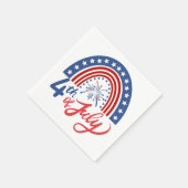 Serviette En Papier 4 juillet (Coin)