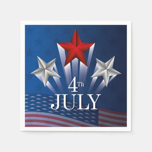 Serviette En Papier 4 juillet (Devant)