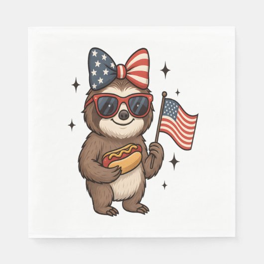 Serviette En Papier 4 juillet (Devant)