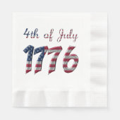 Serviette En Papier 4 juillet 1776 Déclaration d'indépendance USA (Devant)