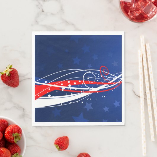 Serviette En Papier 4 Juillet Abstrait (En situation)