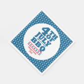 Serviette En Papier 4 juillet BBQ Party Blue Star (Coin)