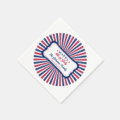 Serviette En Papier 4 juillet Custom American Family Summer BBQ Party (Coin)