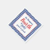 Serviette En Papier 4 juillet Cute été personnalisé (Coin)