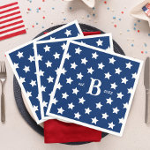 Serviette En Papier 4 juillet Étoiles et rayures patriotiques