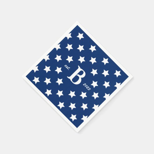 Serviette En Papier 4 juillet Étoiles et rayures patriotiques (Coin)