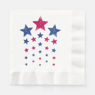 Serviette En Papier 4 juillet Femmes Hommes Enfants Mignon USA Patriot
