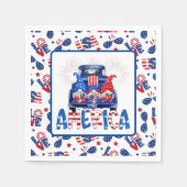 Serviette En Papier 4 juillet Gnomes (Devant)
