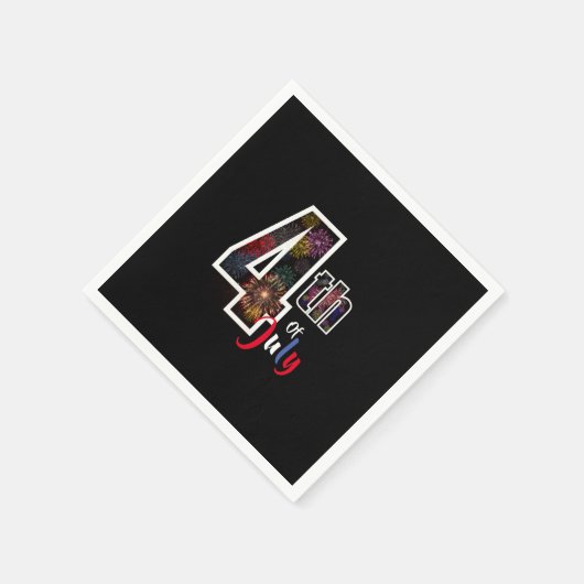 Serviette En Papier 4 juillet jolies pièces pyrotechniques (Coin)