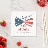 Serviette En Papier 4 juillet Joyeux (En situation)