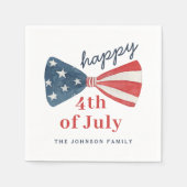 Serviette En Papier 4 juillet Joyeux (Devant)