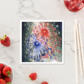 Serviette En Papier 4 juillet, numéro 1, peinture d'art (En situation)