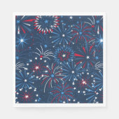 Serviette En Papier 4 juillet papier Fireworks (Devant)