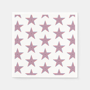 Serviette En Papier 4 juillet Patriotic Paper Napkins