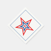 Serviette En Papier 4 juillet Patriotic Paper Napkins (Coin)