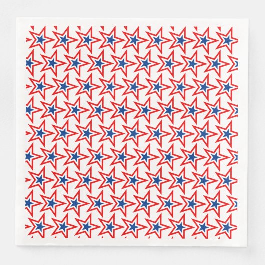 Serviette En Papier 4 juillet Patriotic Paper Napkins (Devant)