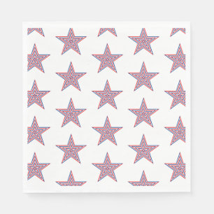 Serviette En Papier 4 juillet Patriotic Paper Napkins