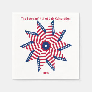 Serviette En Papier 4 juillet Patriotique Fun Party Papier Napkins
