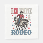 Serviette En Papier 4 juillet Rodeo Cowboy (Devant)