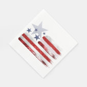 Serviette En Papier 4 juillet, rouge, blanc, papier carré bleu. (Coin)