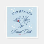 Serviette En Papier 4 juillet serviettes de cocktails (Devant)