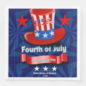 Serviette En Papier 4 juillet Table de partie Papier Napkin (Devant)