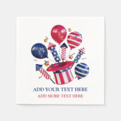 Serviette En Papier 4 juillet thème (Devant)