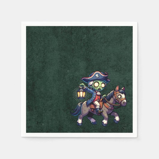 Serviette En Papier 4 juillet Zombie (Devant)