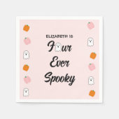 Serviette En Papier 4e anniversaire éffrayant (Devant)