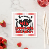 Serviette En Papier 4e Bowling Sports Papier d'anniversaire (En situation)