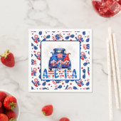 Serviette En Papier 4th Of July Gnomes (En situation)