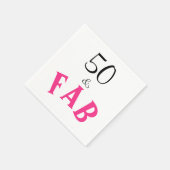 Serviette En Papier 50 ans et une naissance fabuleuse (Coin)